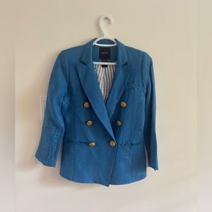 Smythe Blue Blazer with Gold Buttons